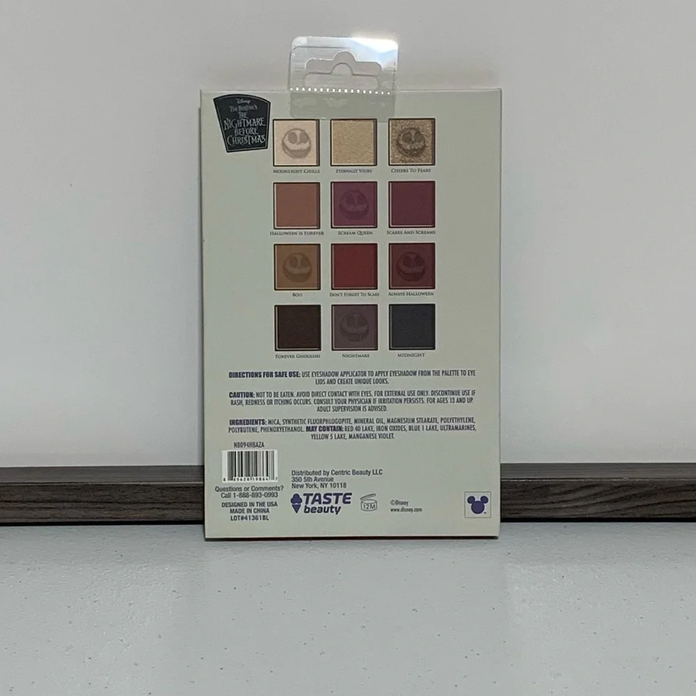 Taste Beauty x Tim Burton’s The Nightmare Before Christmas Eyeshadow Palette-New